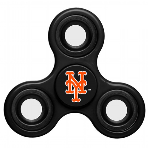 MLB New York Mets 3 Way Fidget Spinner C34 - Black - Click Image to Close